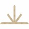Ekena Millwork Saratoga Rough Sawn Timber Gable Bracket, Douglas Fir, 96"W x 64"H x 4"D x 6"F, 16/12 Pitch GBW096X64X0406SAR00RDF - alternate 1